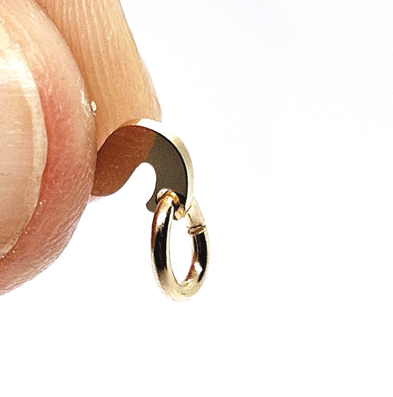 9ct Gold Alphabet Initial Charm Pendant - 14mm