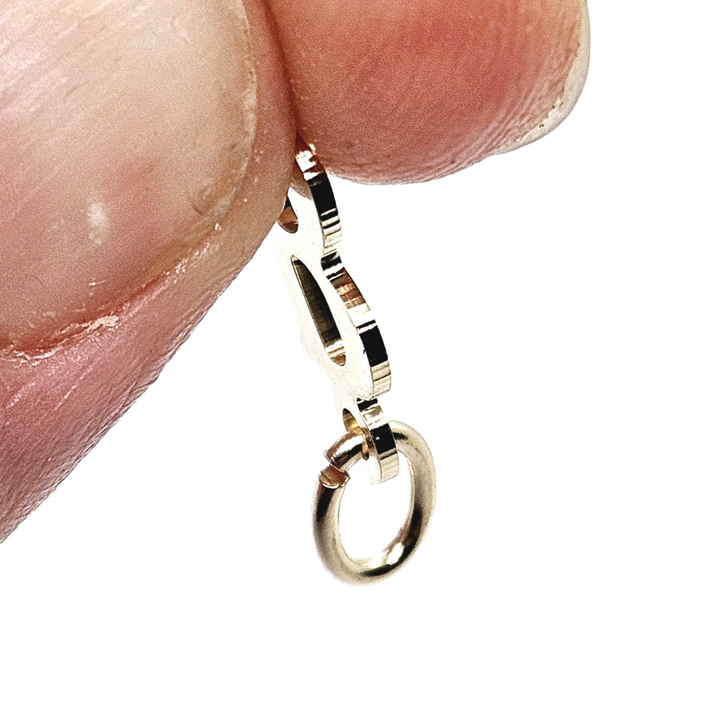 9ct Gold Alphabet Initial Charm Pendant - 17mm