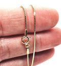 18ct Gold on 925 STS Box Chain