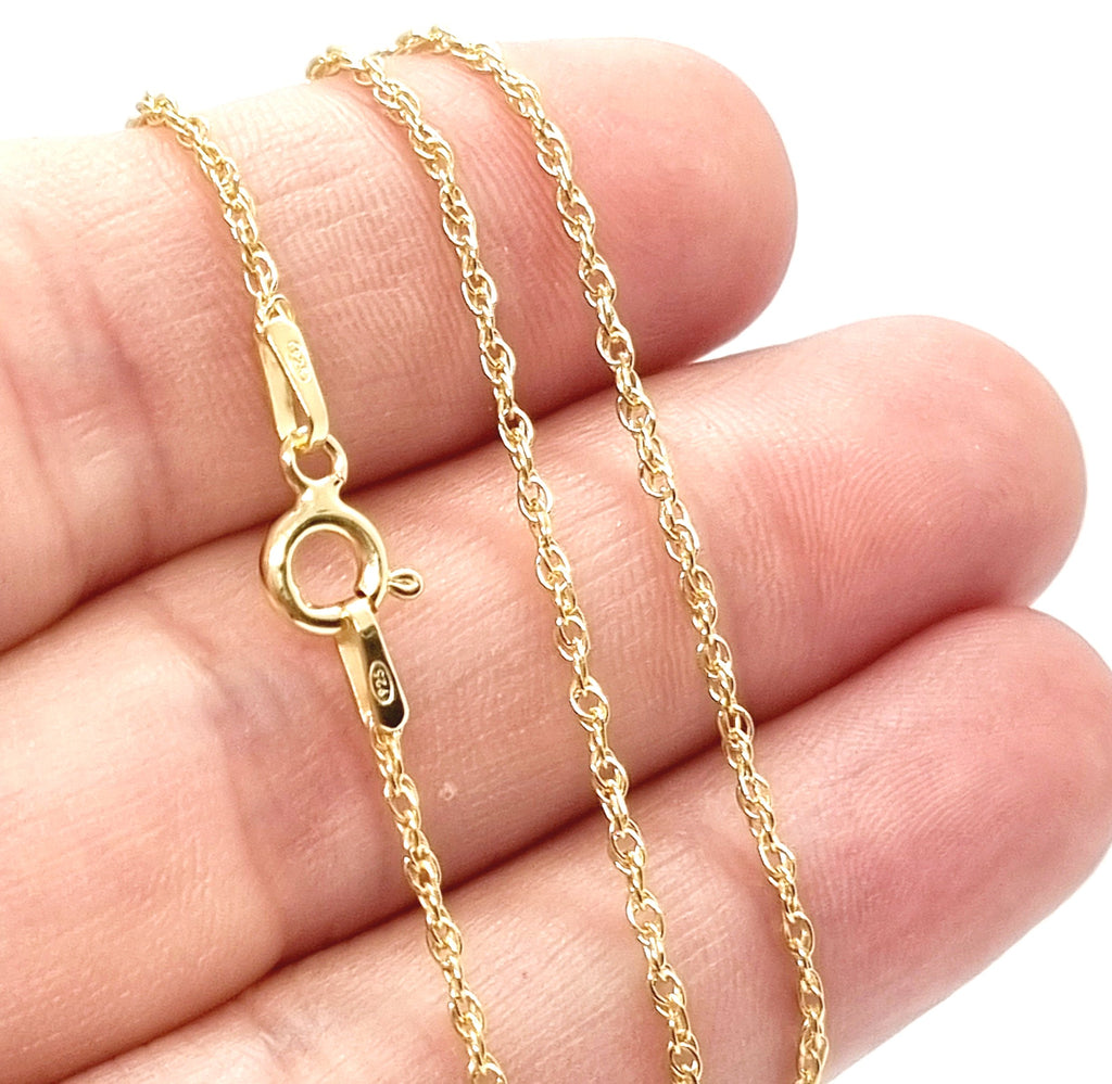 18ct Gold on 925 STS Prince of Wales Chain