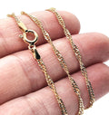18ct Gold on 925 STS Twisted Singapore Chain