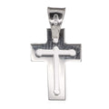 Sterling Silver Religious Cross Outline Pendant Charm
