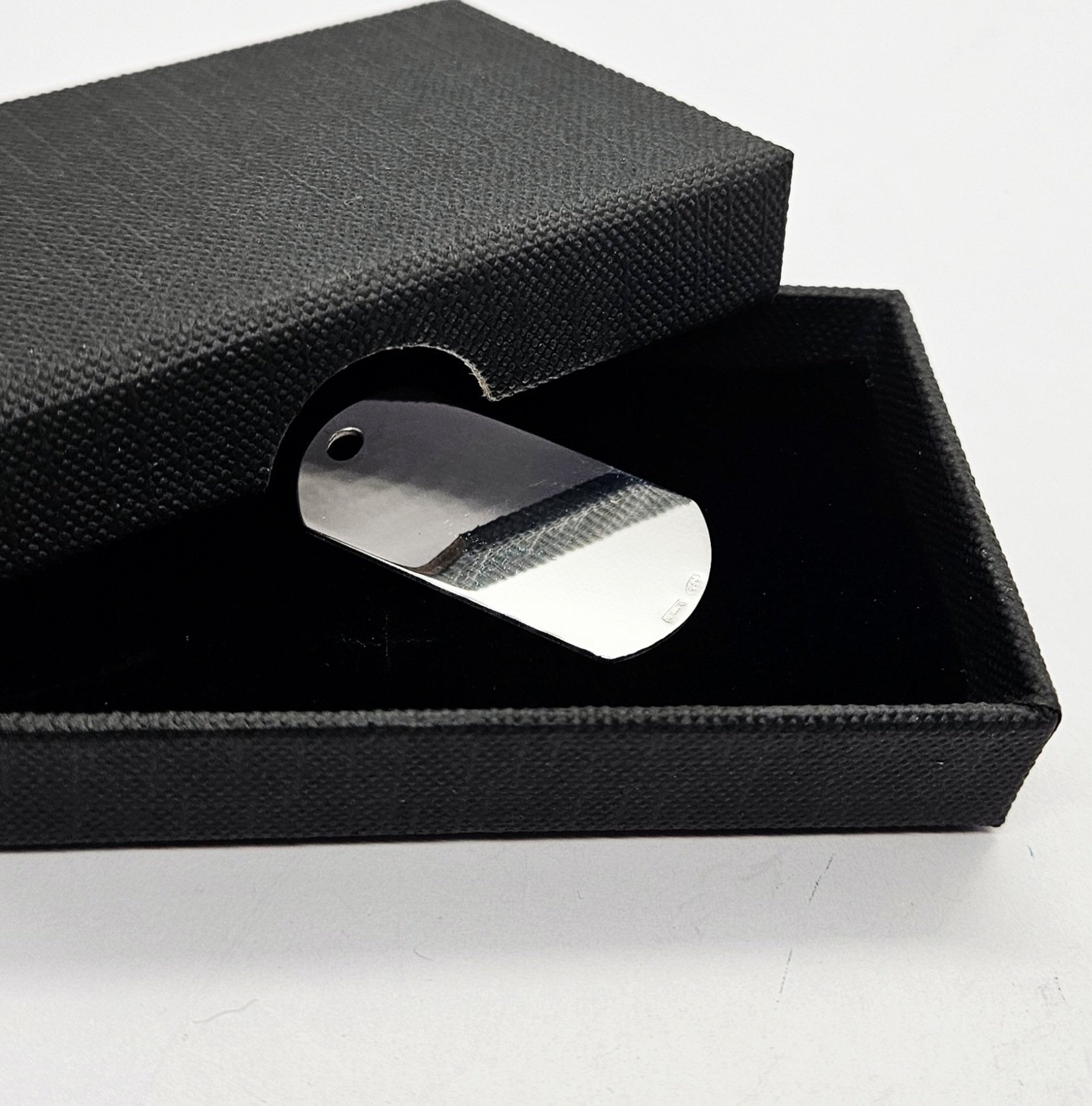 Sterling Silver Personalised Army Dog Tag Pendant