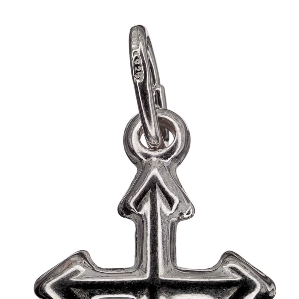 Sterling Silver Religious Arrow Cross Pendant Charm