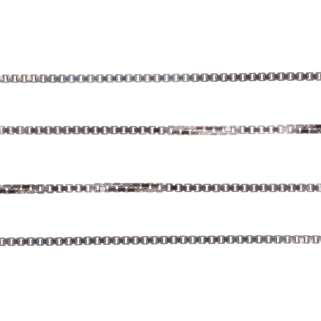 Wholesale - x10 Sterling Silver Box Chains - 1mm