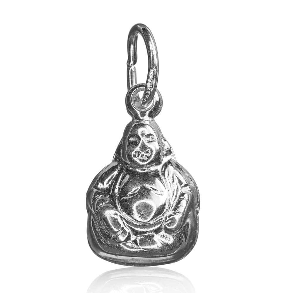 Sterling Silver Religious Buddha Pendant Charm