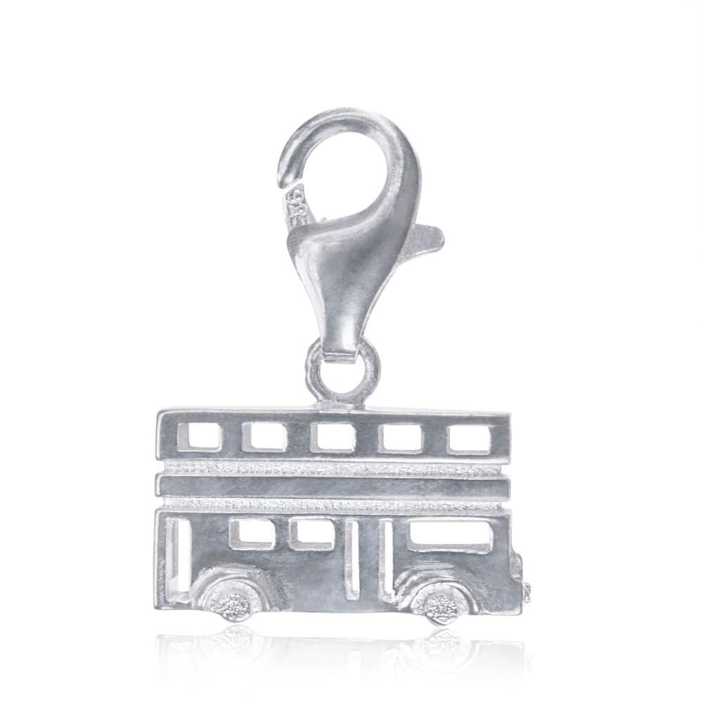 Sterling Silver London Bus Pendant Charm