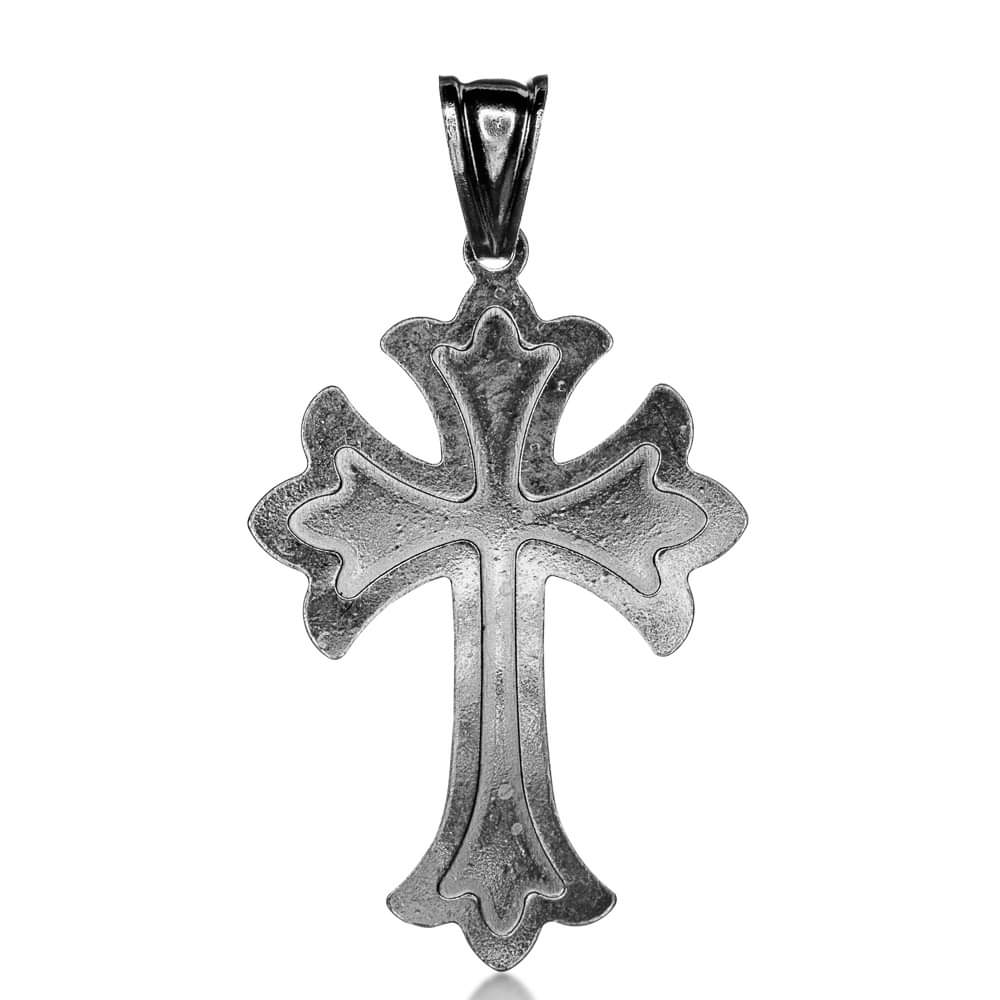 Sterling Silver Religious Celtic Cross Pendant Charm