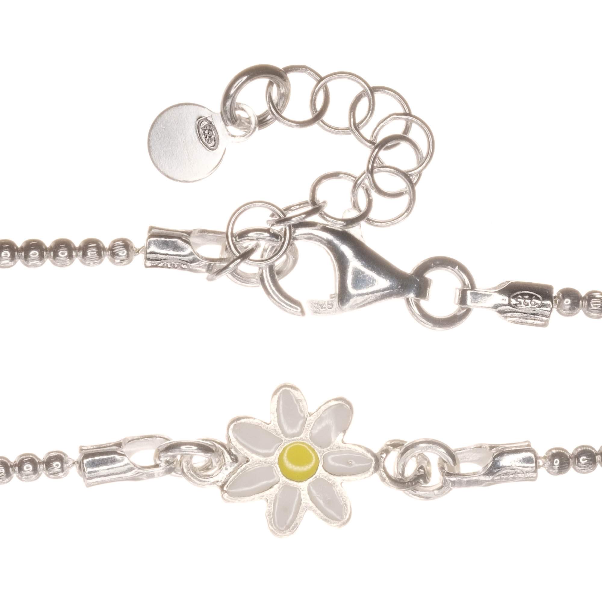 Sale! Sterling Silver Daisy Flower Bracelet