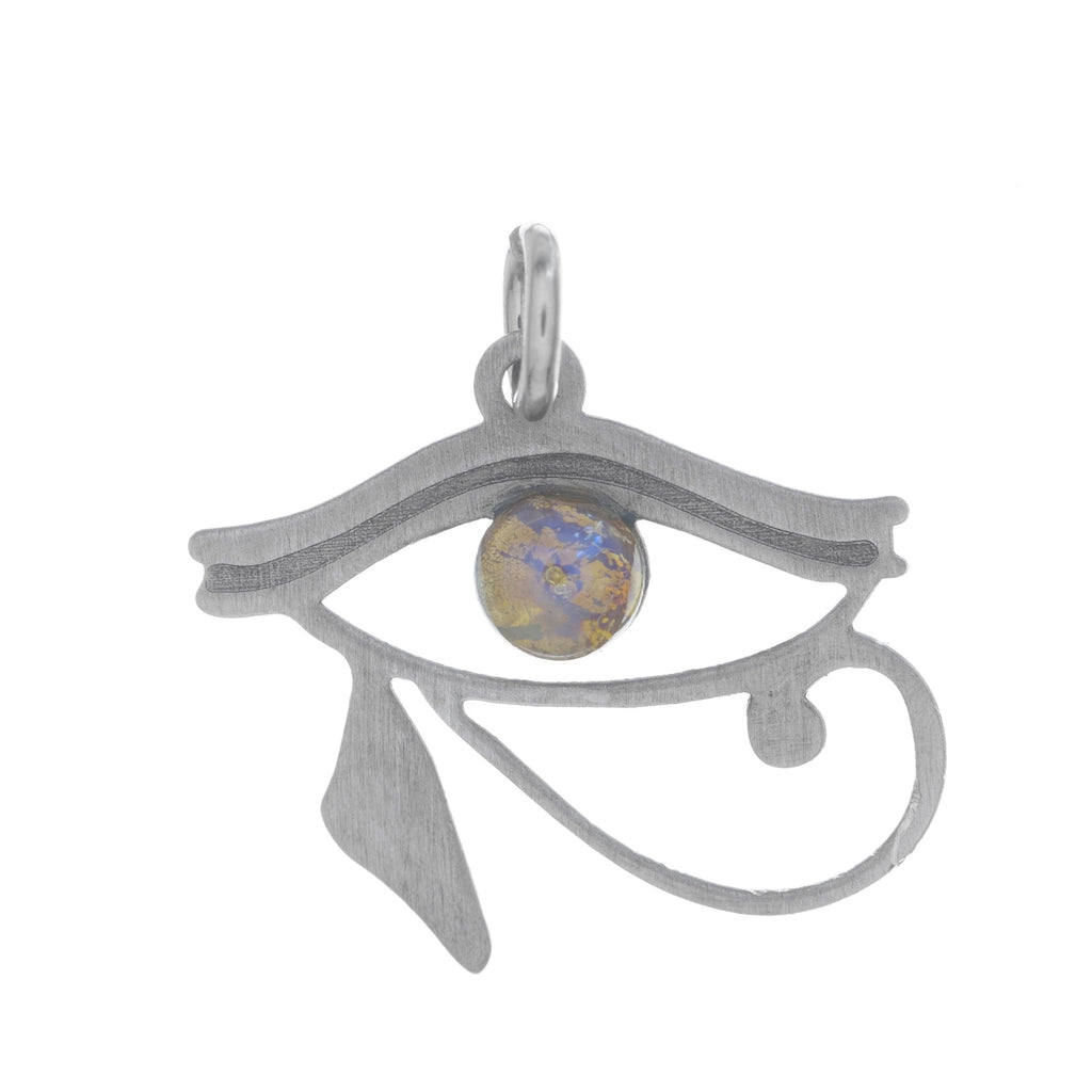 Sterling Silver Religious Eye of Horus Pendant Charm