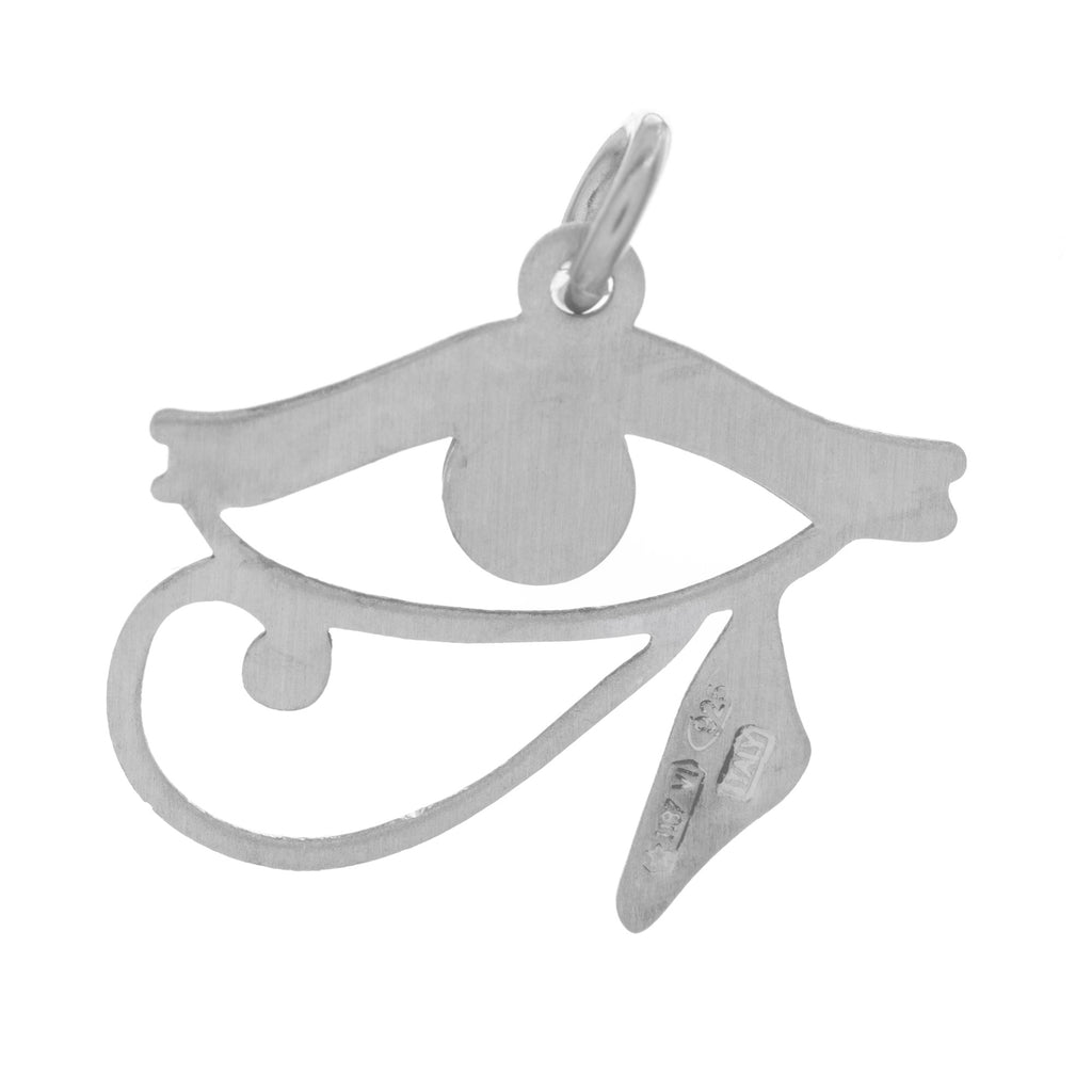 Sterling Silver Religious Eye of Horus Pendant Charm