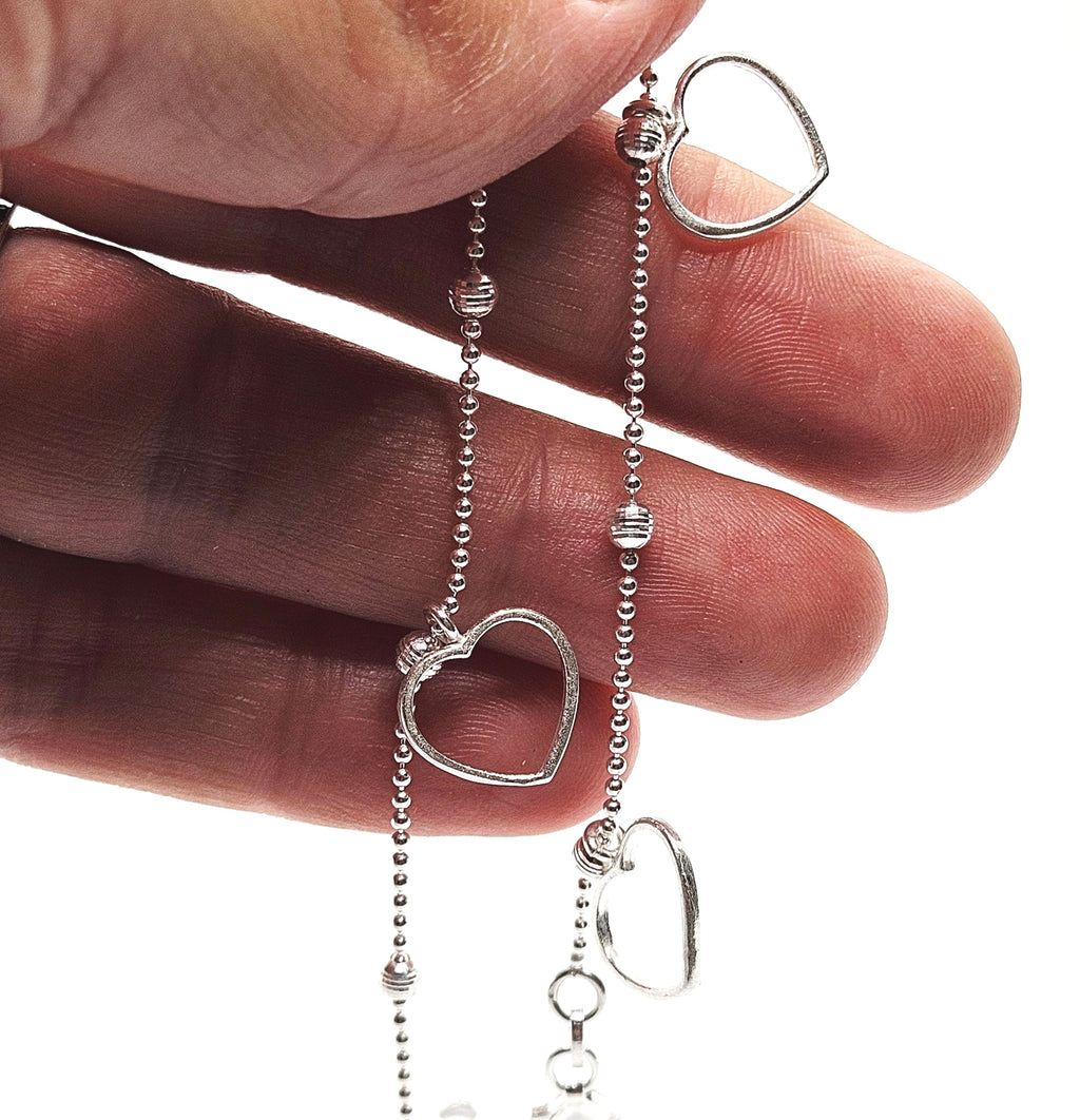 Sale! Sterling Silver Heart Outline Bracelet