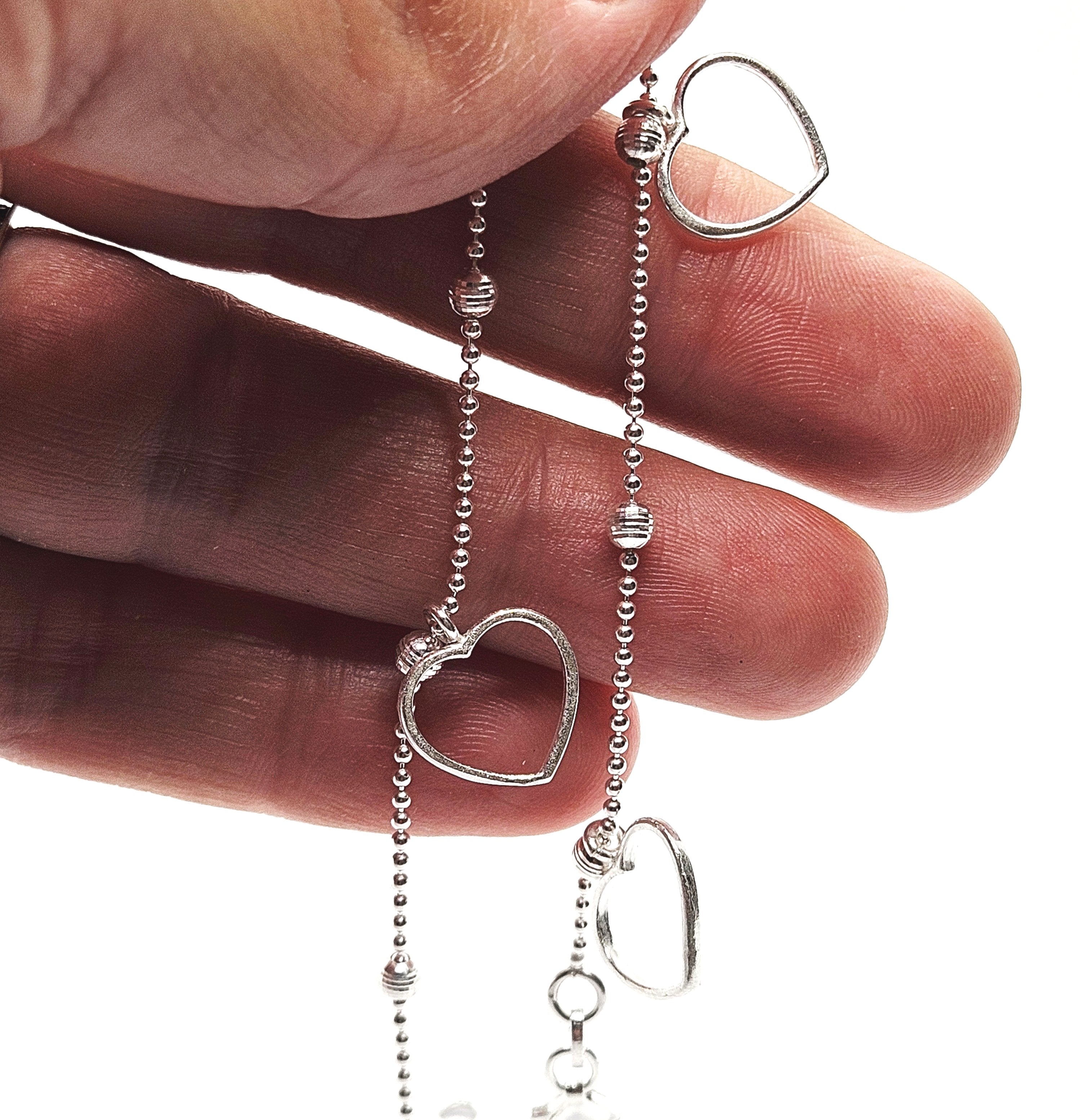 Sale! Sterling Silver Heart Outline Bracelet