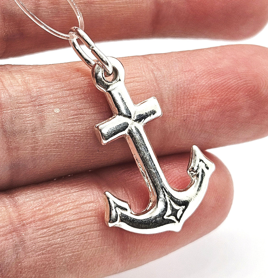 Sterling Silver Anchor Pendant Charm