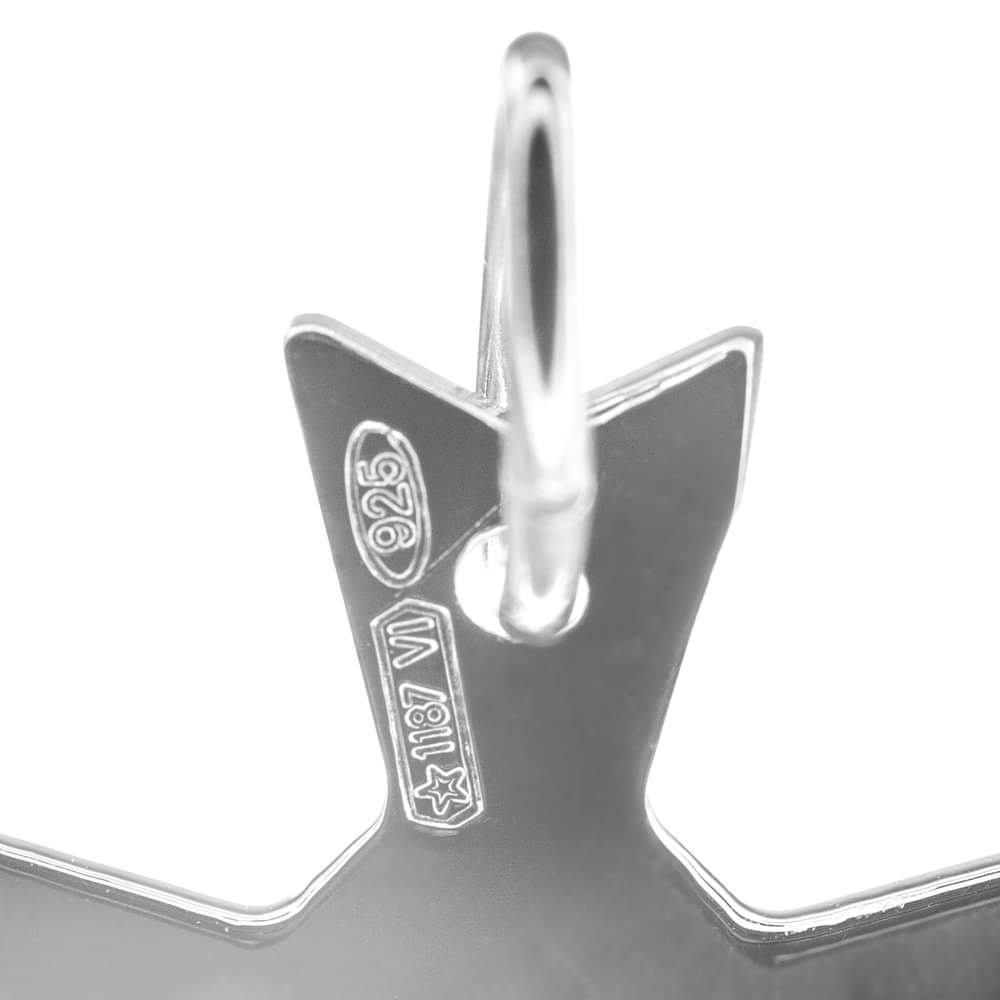 Sterling Silver Religious Maltese Cross Pendant Charm