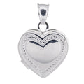 Sterling Silver Love Heart Locket Pendant Charm