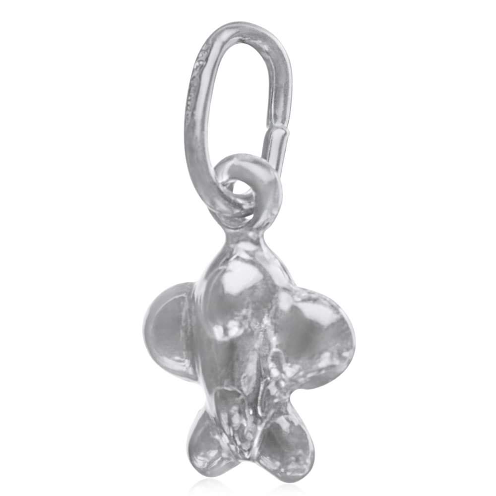 Sterling Silver Plane Pendant Charm