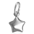 Sterling Silver Puffed Star Pendant Charm