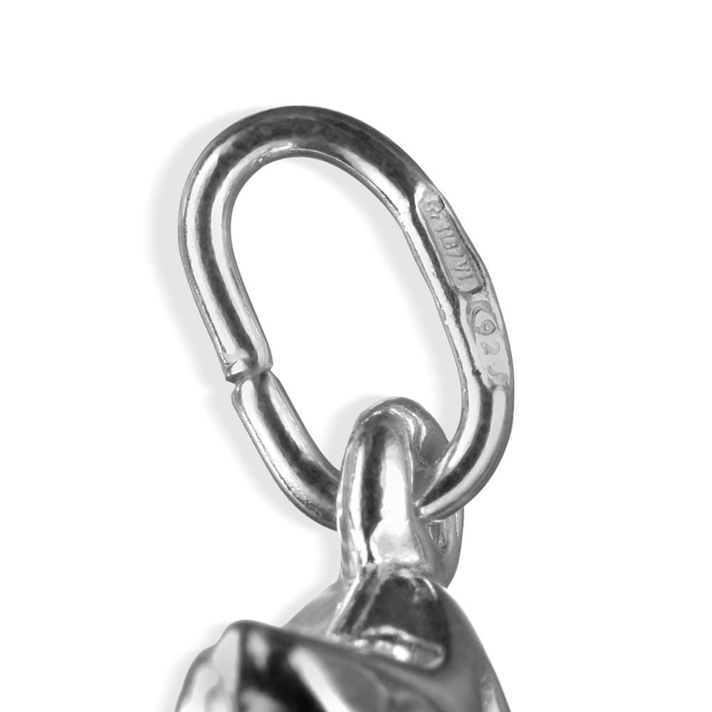 Sterling Silver Puffed Star Pendant Charm