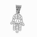 Sterling Silver Religious Hand of Fatima Pendant Charm