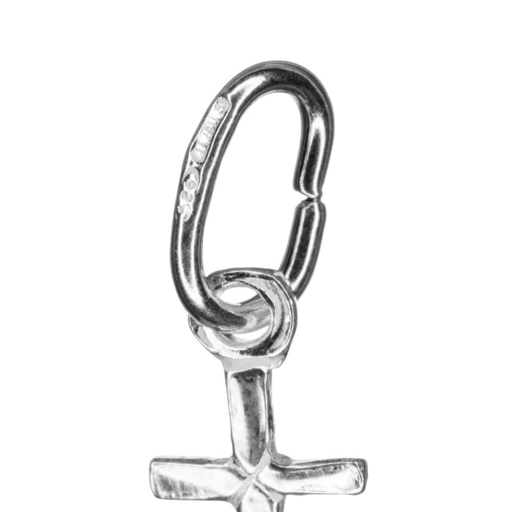 Sterling Silver Religious Small Cross Pendant Charm