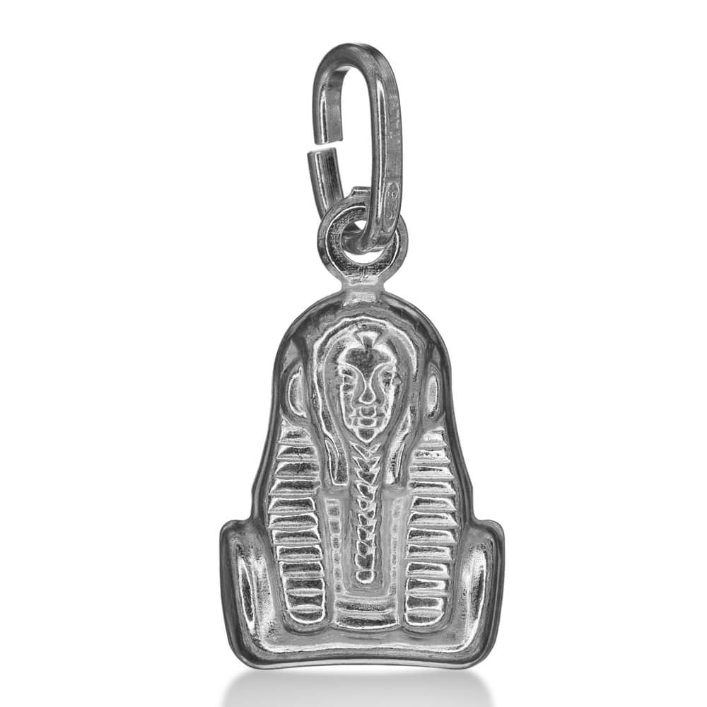 Sterling Silver Religious Sphinx Pendant Charm