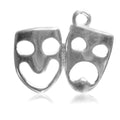 Sterling Silver Theatrical Theatre Mask Pendant Charm