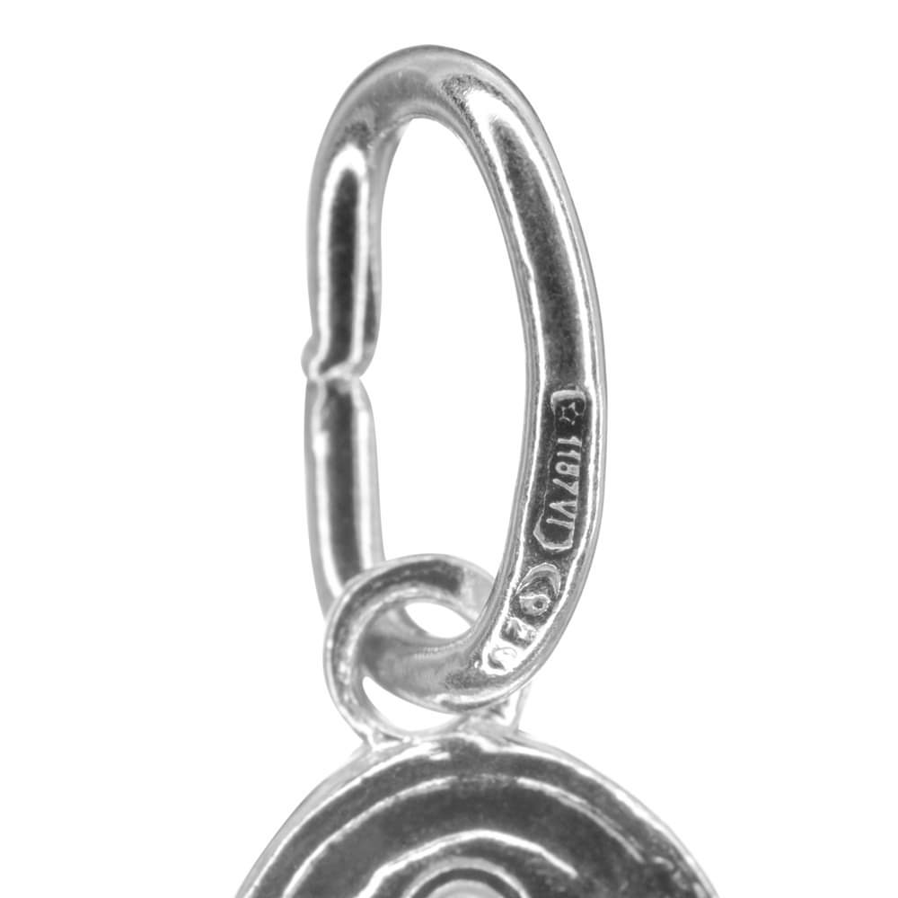 Sterling Silver Religious Catholic Miraculous Virgin Mary Pendant Charm