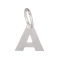 925 Sterling Silver Alphabet BOLD Initial Pendant Charm