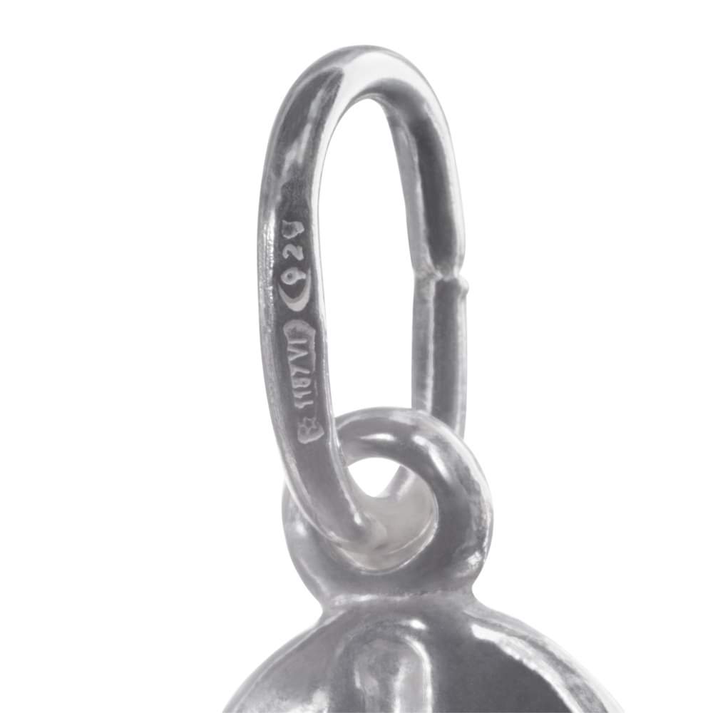 Sterling Silver Coffee Bean Pendant Charm