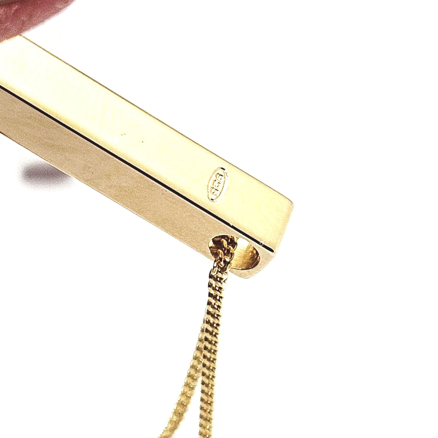 Sterling Silver Personalised Bar Pendant