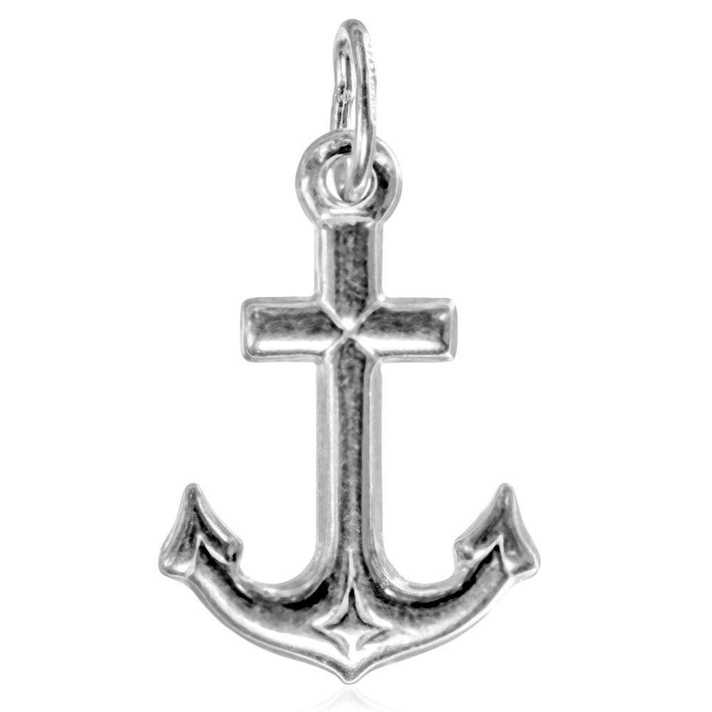 Sterling Silver Anchor Pendant Charm