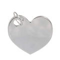 Sterling Silver Personalised Medium Heart Pendant Charm