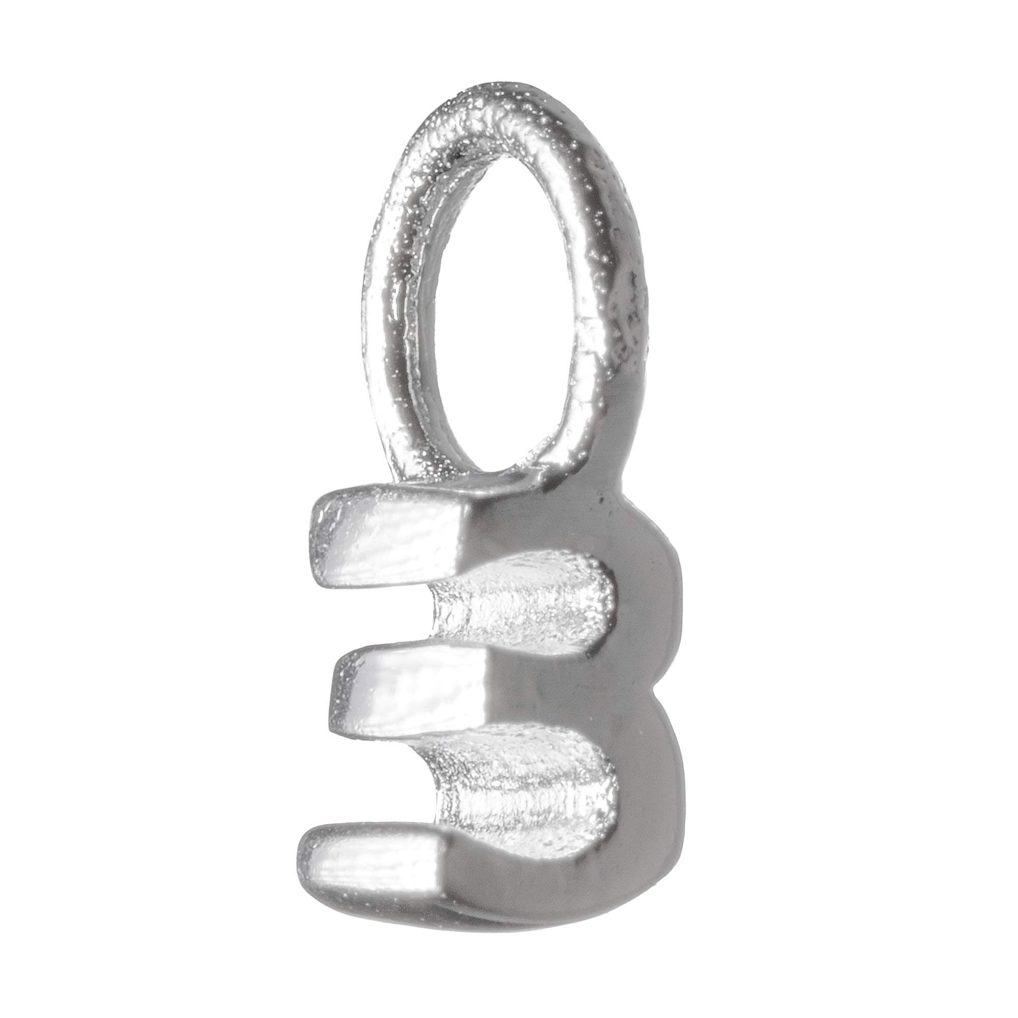 925 Sterling Silver Number Digit Pendant Charm