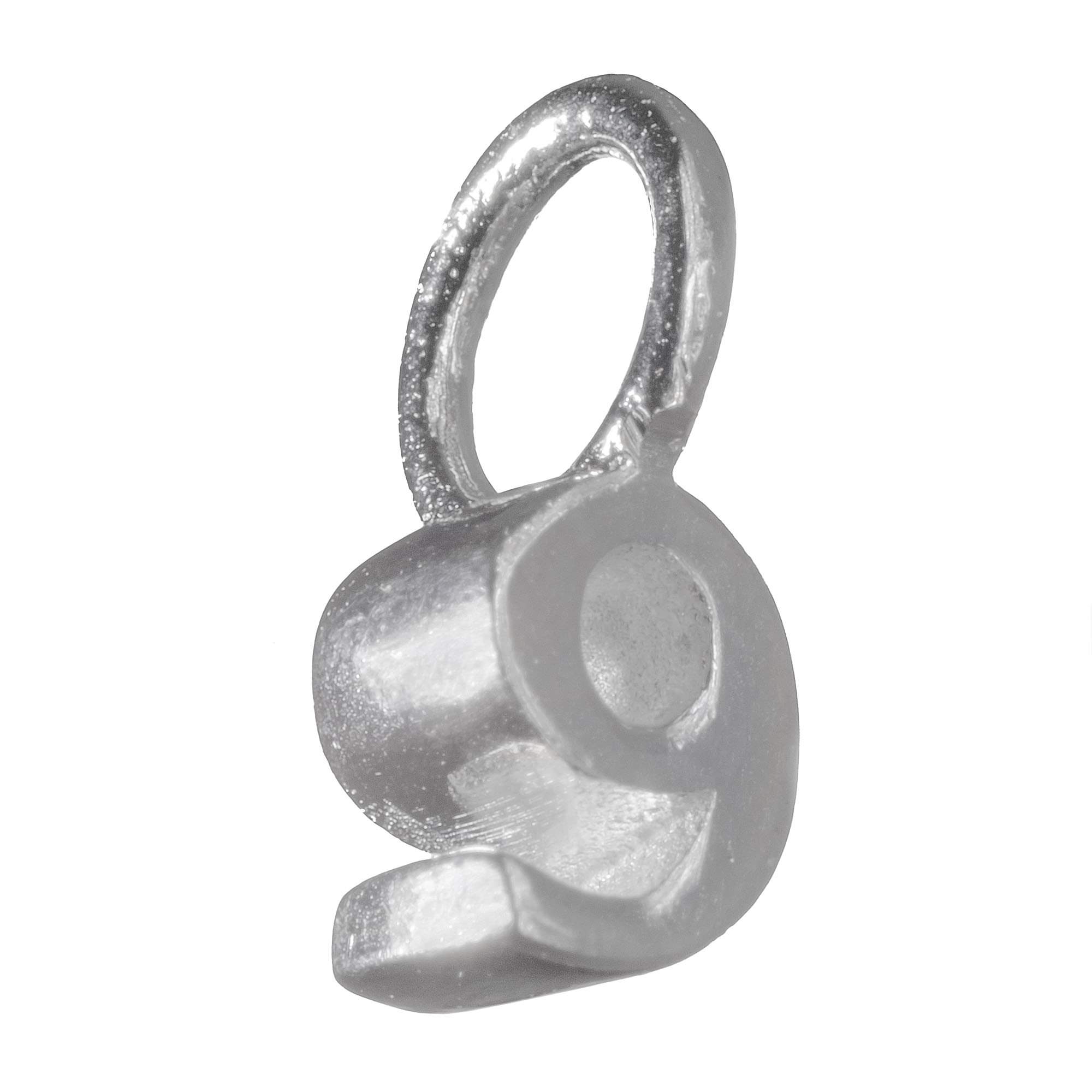 925 Sterling Silver Number Digit Pendant Charm