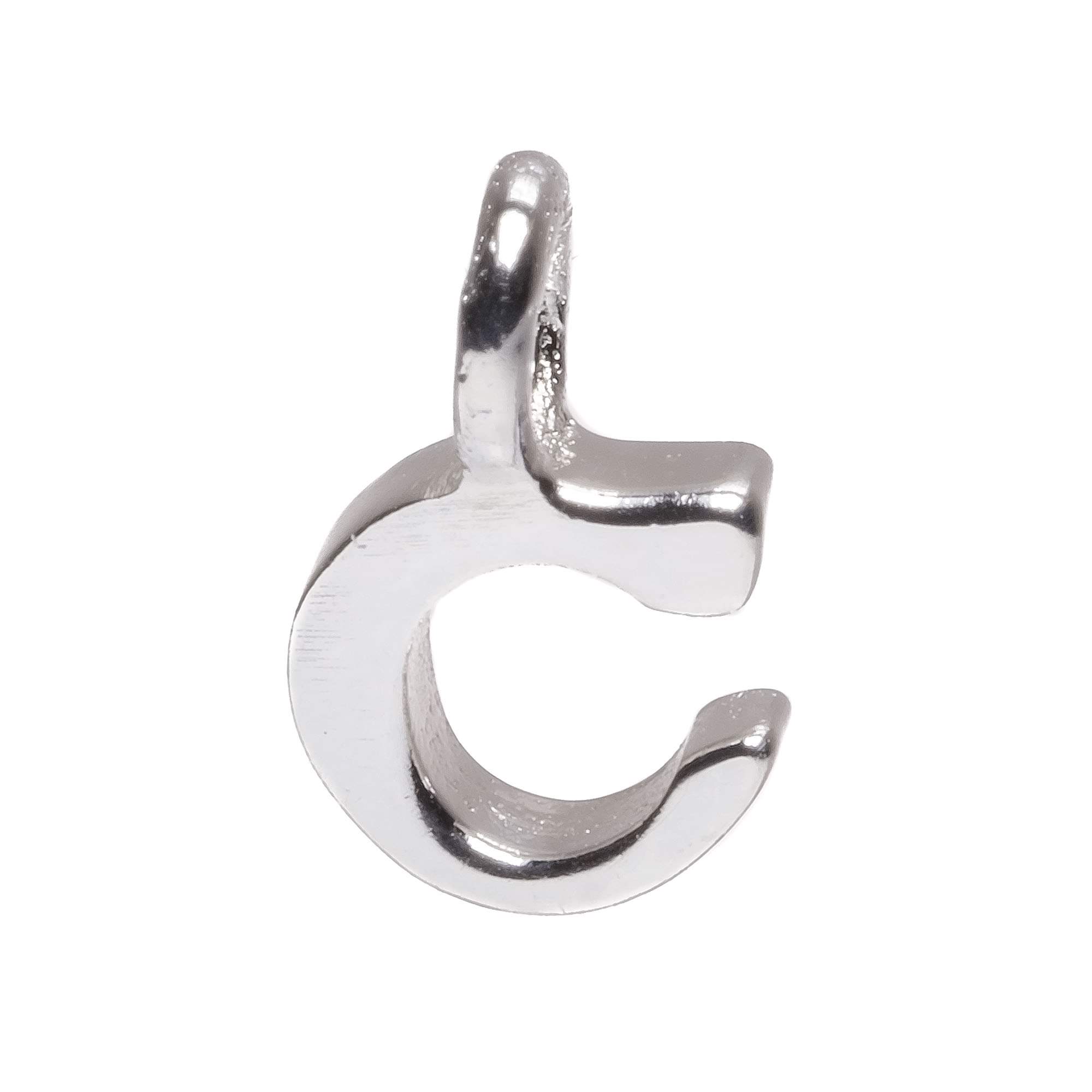 925 Sterling Silver Alphabet Initial Small Letter Pendant Charm