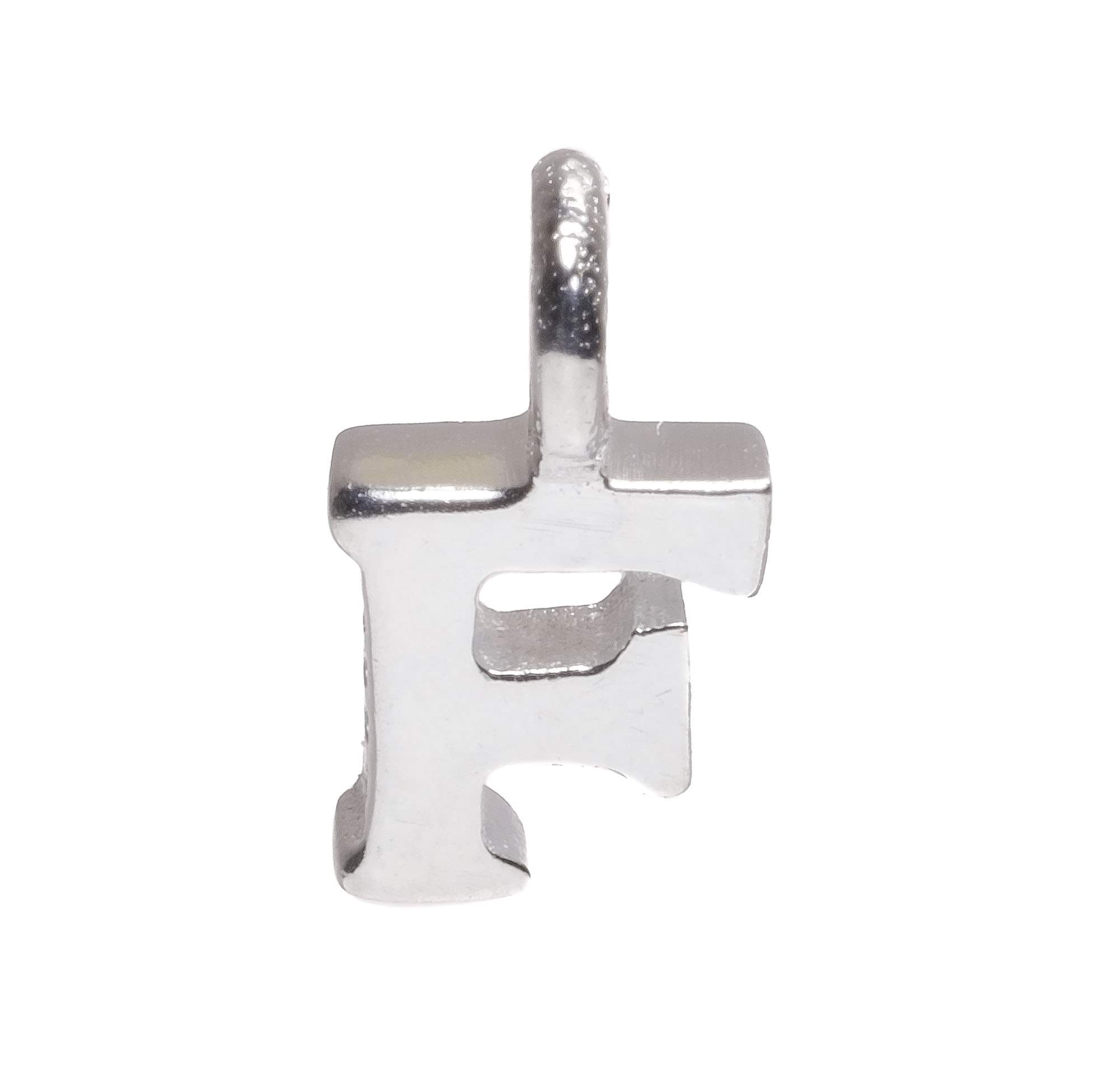 925 Sterling Silver Alphabet Initial Small Letter Pendant Charm