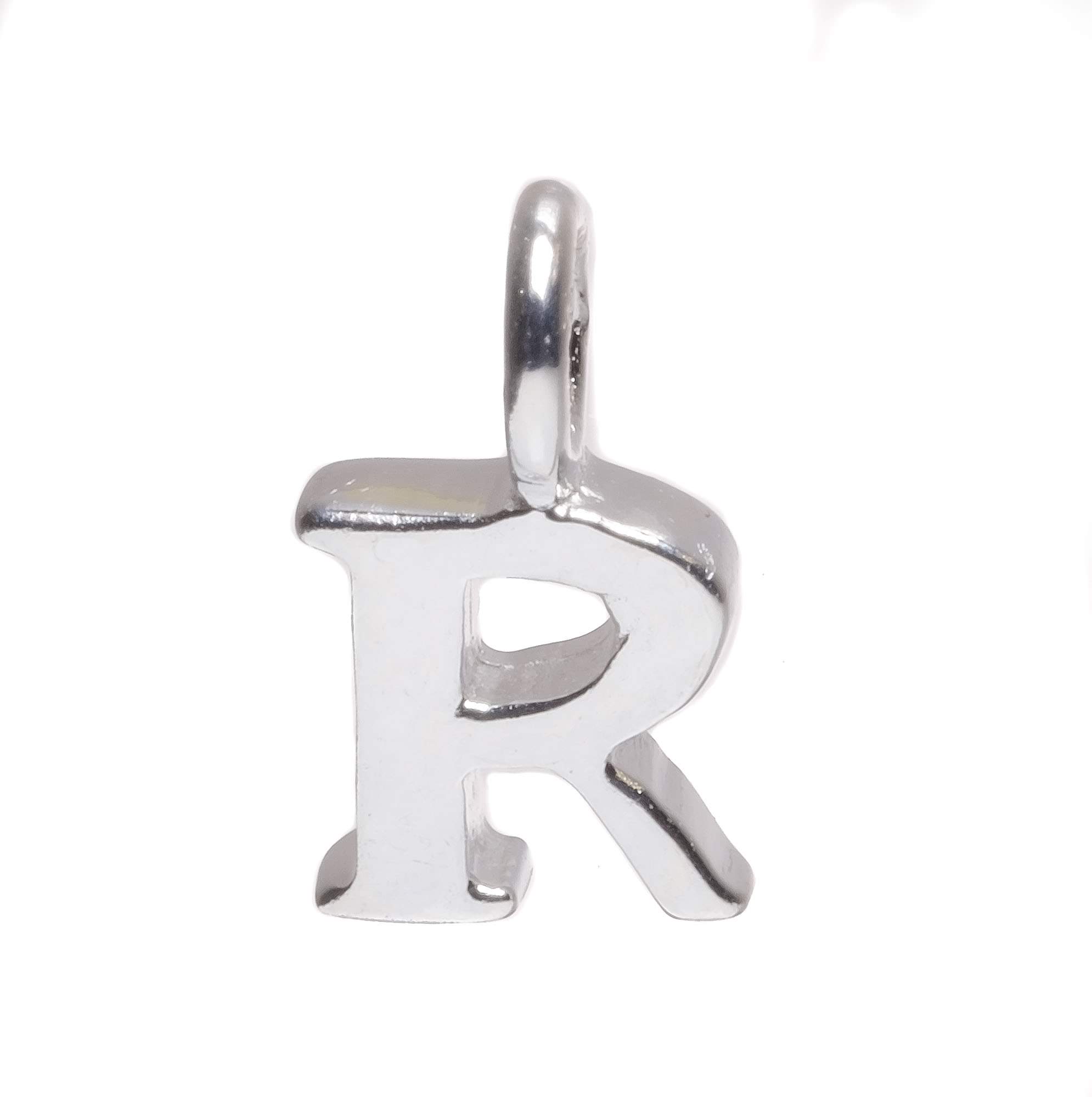 925 Sterling Silver Alphabet Initial Small Letter Pendant Charm