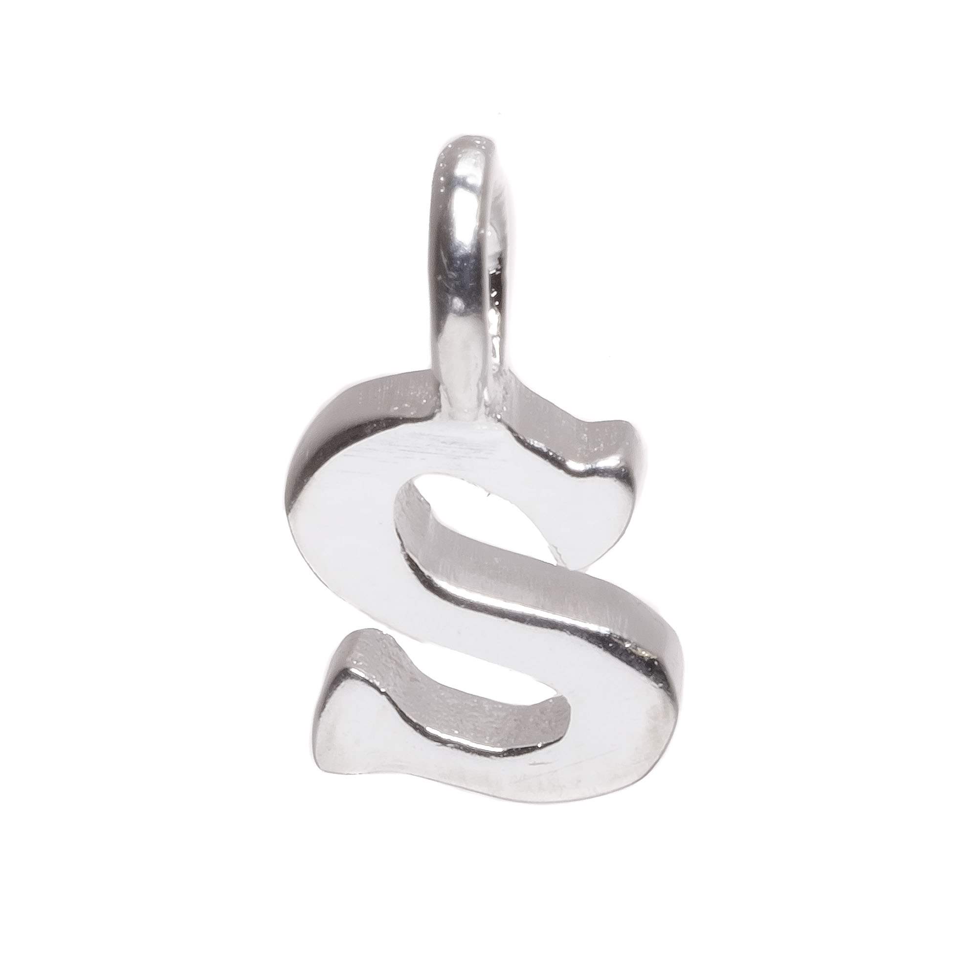 925 Sterling Silver Alphabet Initial Small Letter Pendant Charm