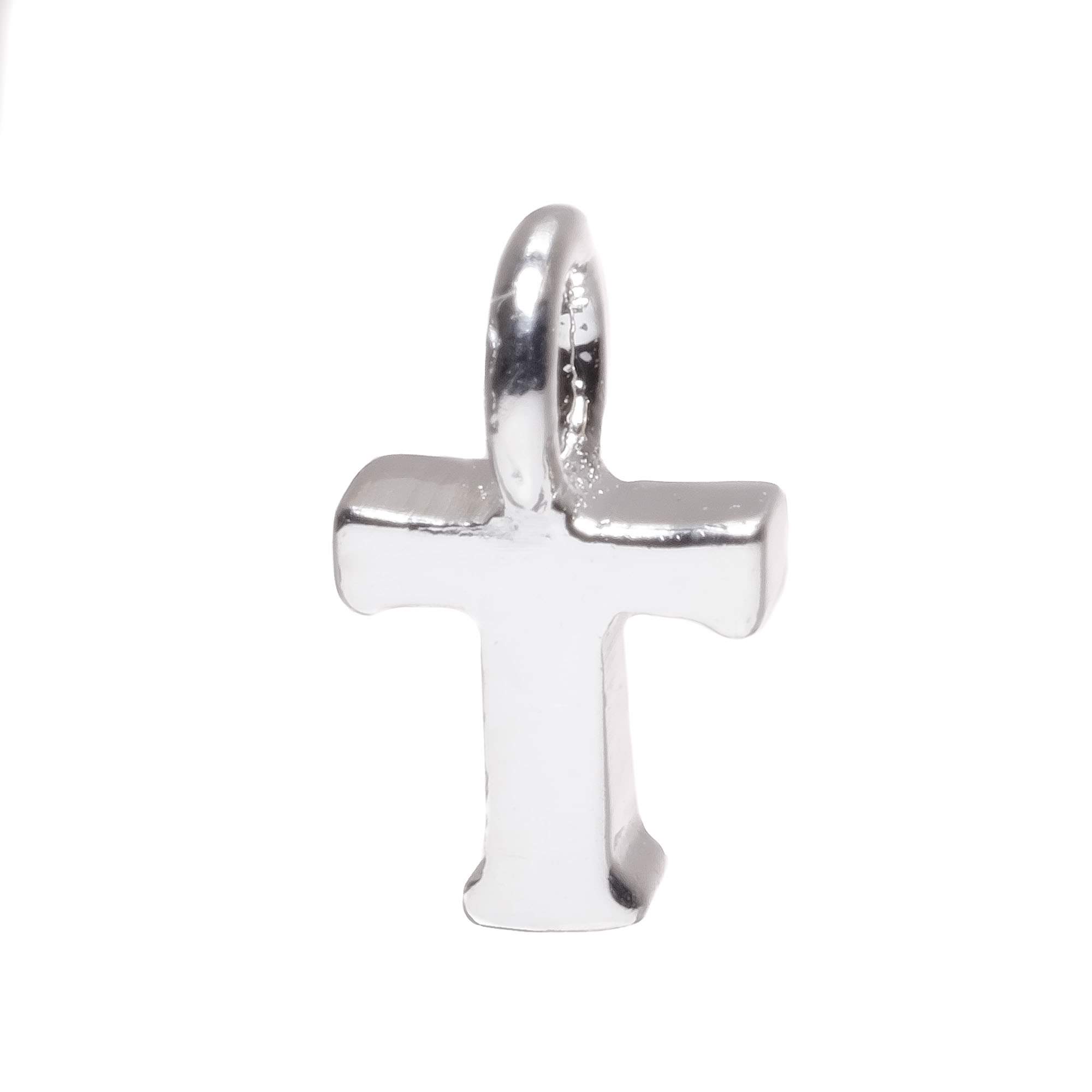 925 Sterling Silver Alphabet Initial Small Letter Pendant Charm