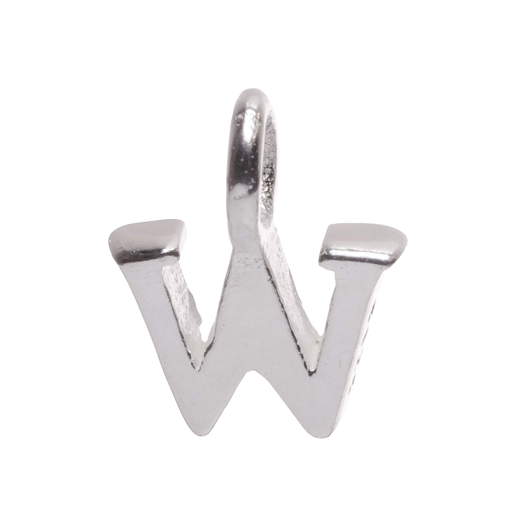 925 Sterling Silver Alphabet Initial Small Letter Pendant Charm
