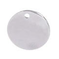Sterling Silver Personalised Small Round Tag Pendant Charm