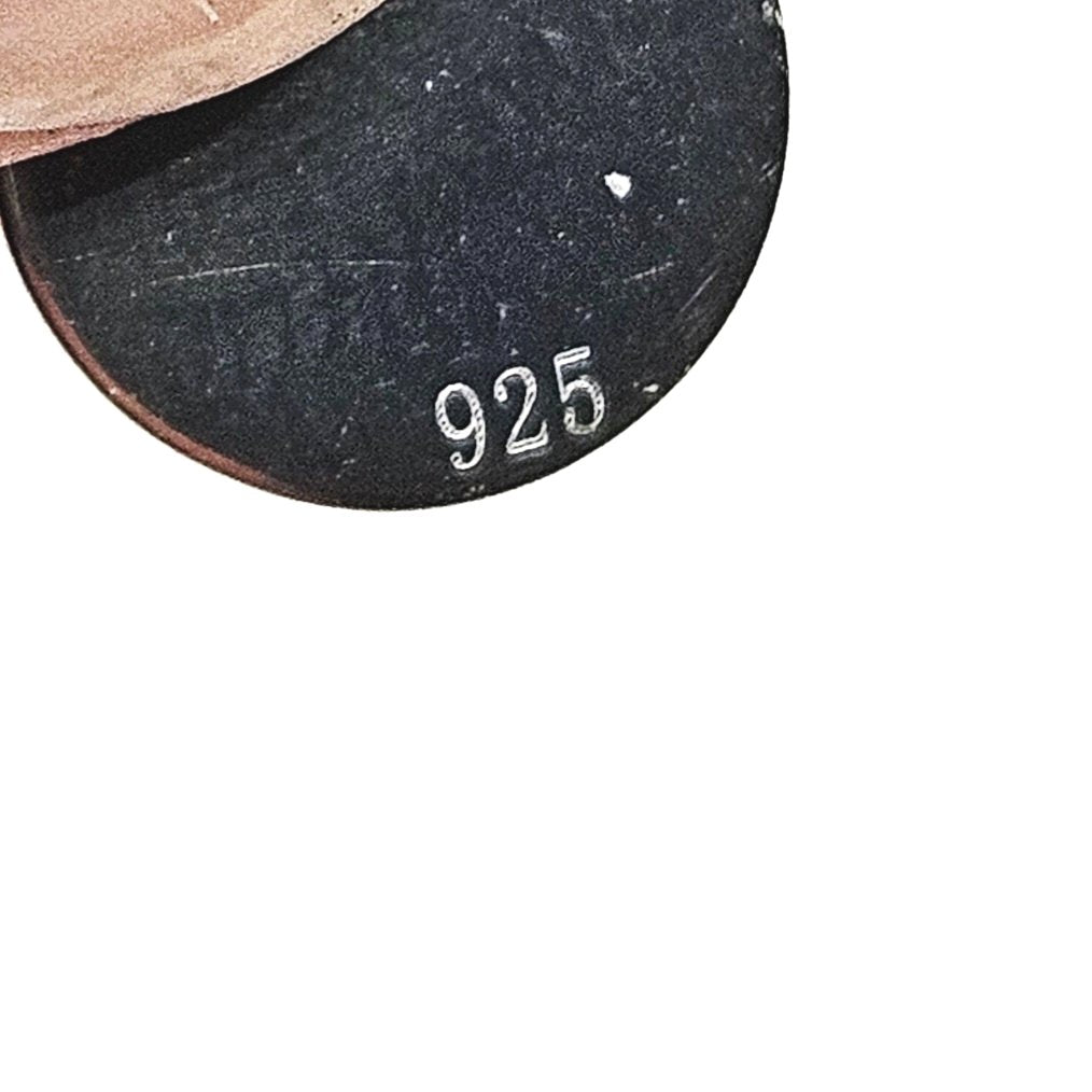 Sterling Silver Personalised Small Round Tag Pendant Charm