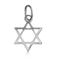 Sterling Silver Religious Jewish Star of David Pendant Charm
