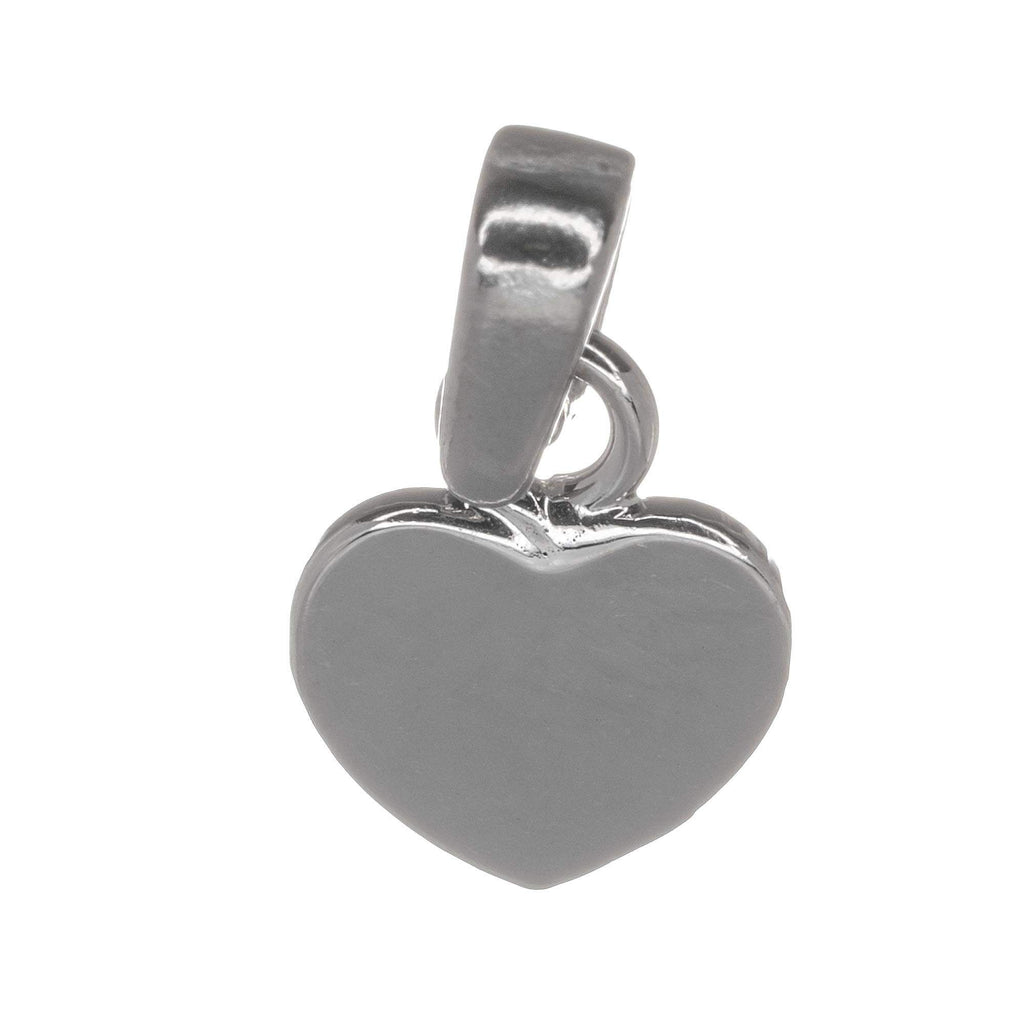 Sterling Silver Personalised Small Heart Tag Pendant Charm