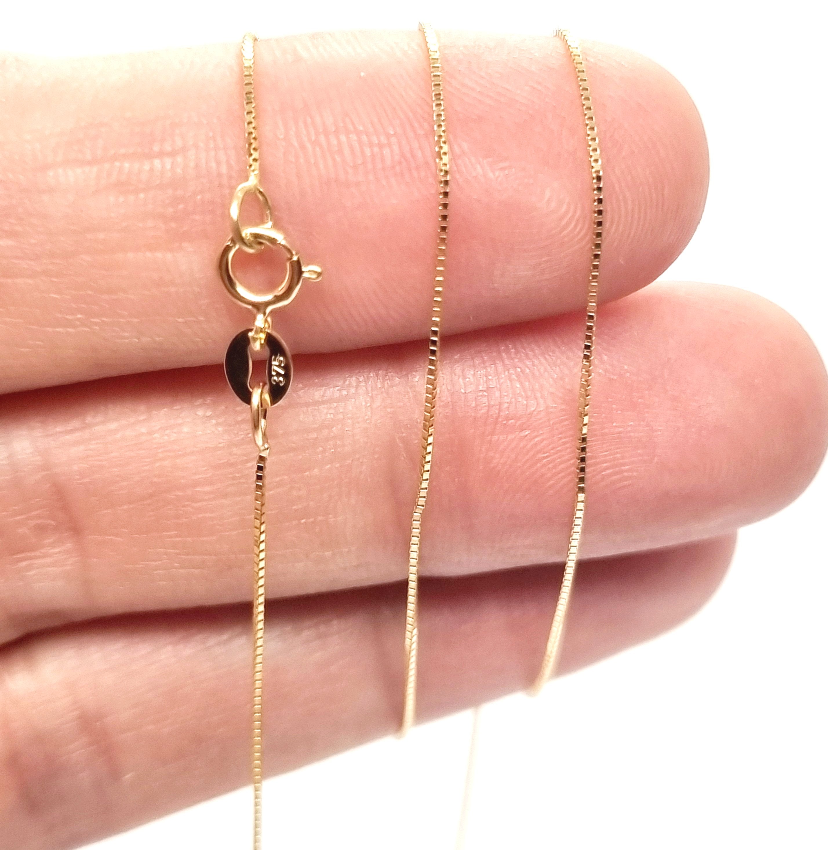 9ct Gold Box Chain