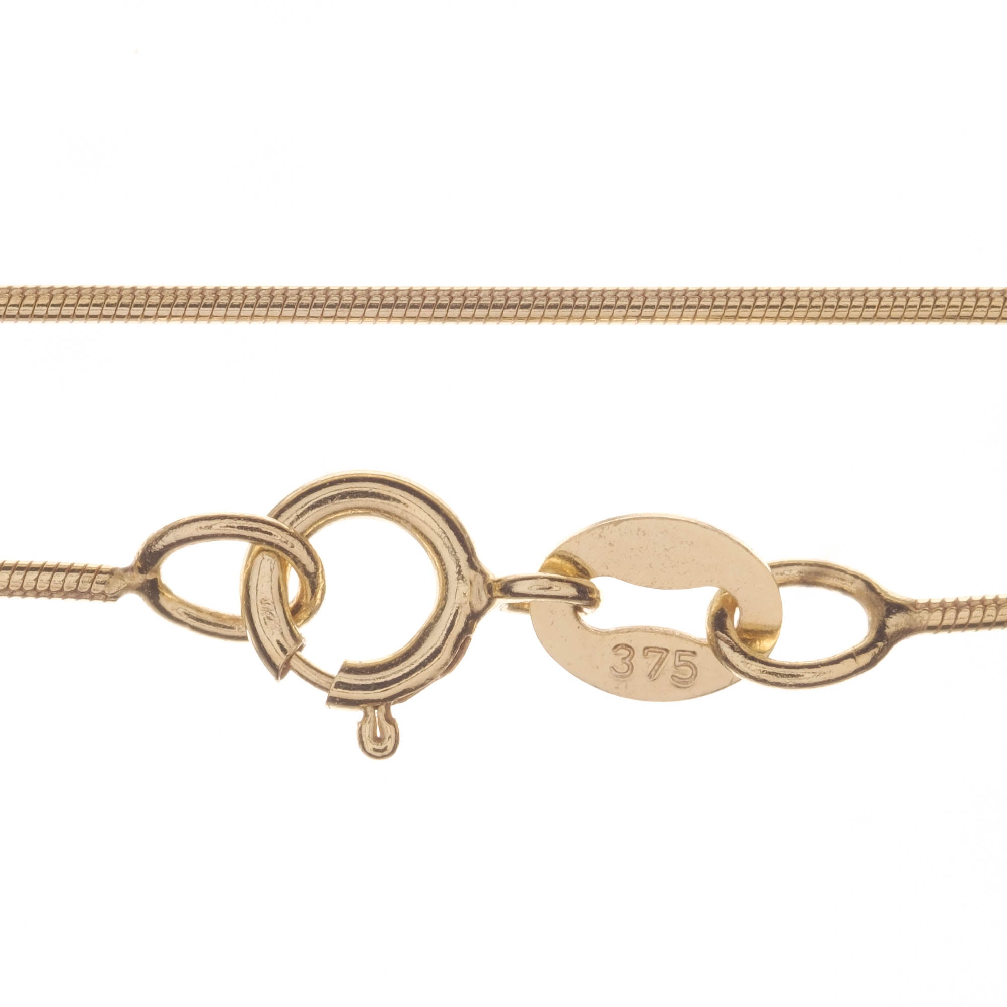 9ct Gold Rounded Snake Chain