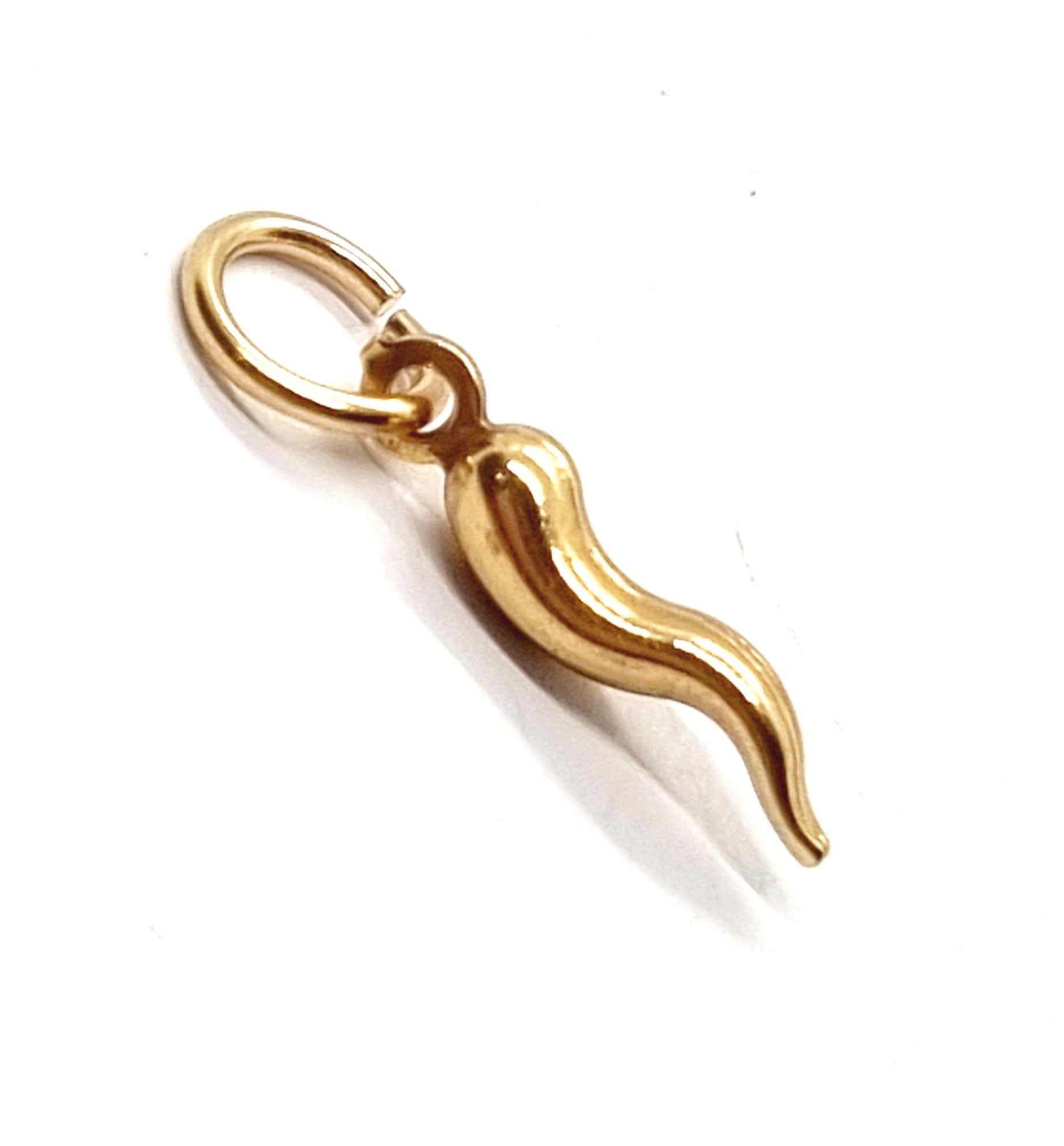 9ct Gold Horn of Good Luck Charm Pendant
