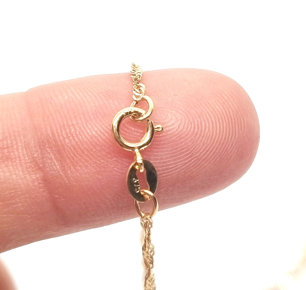 9ct Gold Twisted Singapore Chain