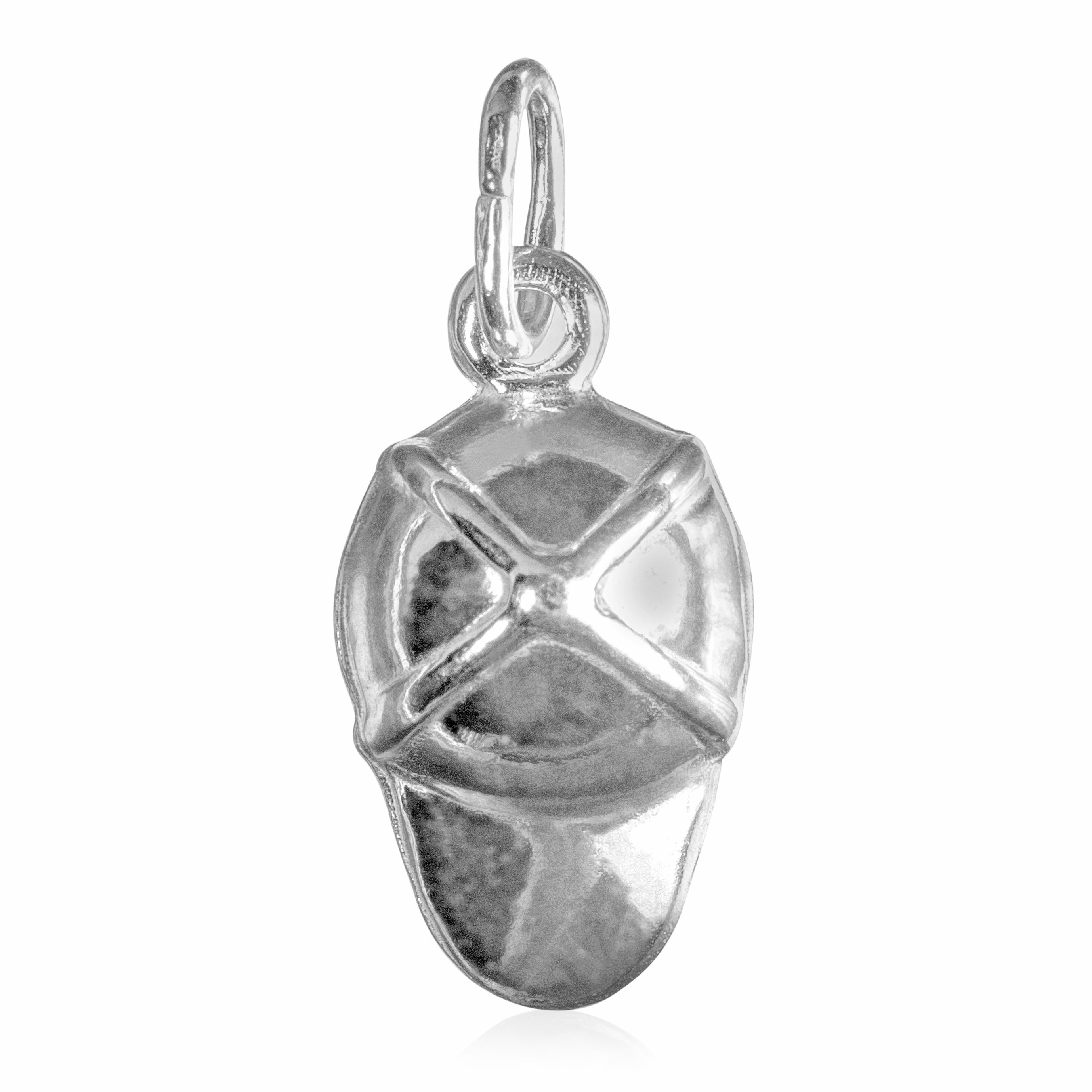 Sterling Silver Baseball Cap Pendant Charm